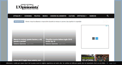 Desktop Screenshot of lopinionista.it